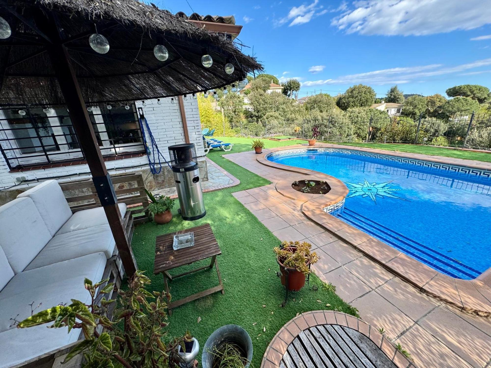 Casa Paraiso Piscina Tranquilidad Sant Cebria de Vallalta ภายนอก รูปภาพ